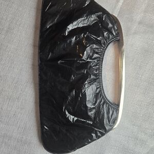 Express Black Clutch with Silver Accents